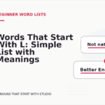 Words That Start With L: Simple List with Meanings