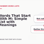 Words That Start With M: Simple List with Meanings