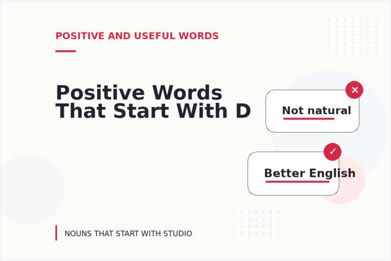 Positive Words That Start With D