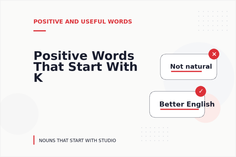 Positive Words That Start With K