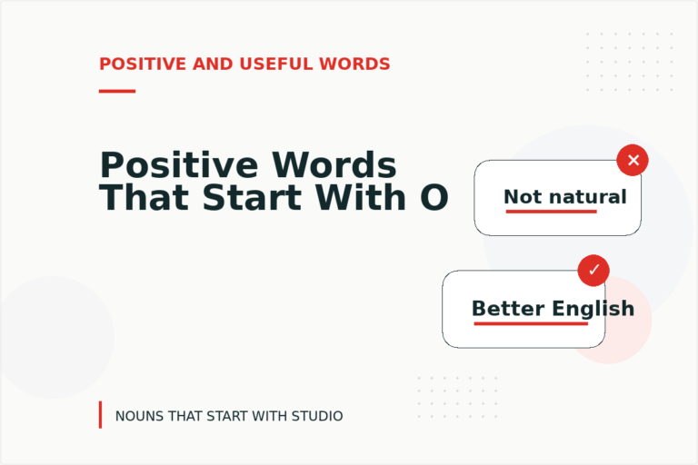 Positive Words That Start With O