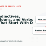 Adjectives, Nouns, and Verbs That Start With D