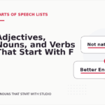 Adjectives, Nouns, and Verbs That Start With F