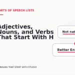 Adjectives, Nouns, and Verbs That Start With H