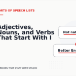Adjectives, Nouns, and Verbs That Start With I