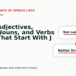 Adjectives, Nouns, and Verbs That Start With J