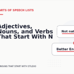Adjectives, Nouns, and Verbs That Start With N