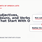 Adjectives, Nouns, and Verbs That Start With O
