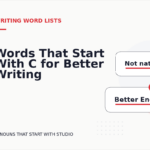 Words That Start With C for Better Writing