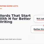 Words That Start With H for Better Writing