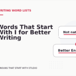 Words That Start With I for Better Writing