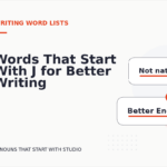 Words That Start With J for Better Writing