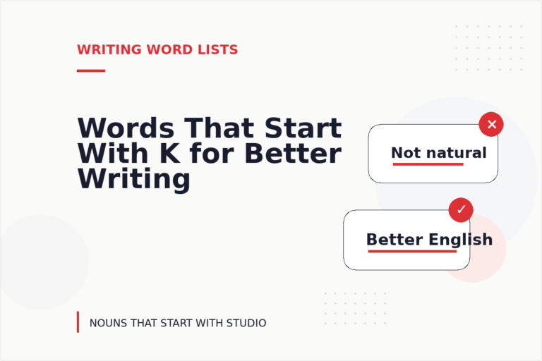 Words That Start With K for Better Writing