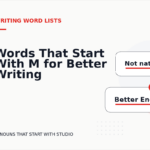 Words That Start With M for Better Writing